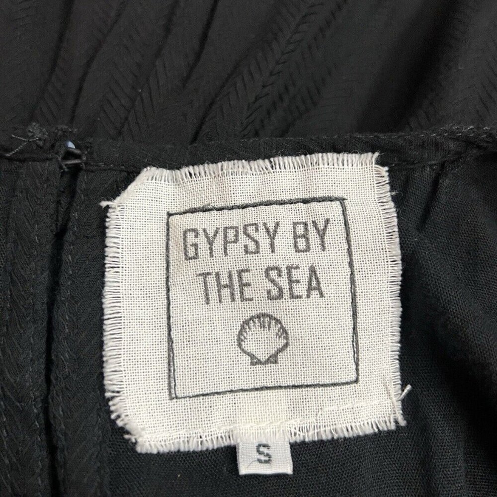 Gypsy By The Sea Black Lace Front Romper Size S Small - Picture 4 of 7